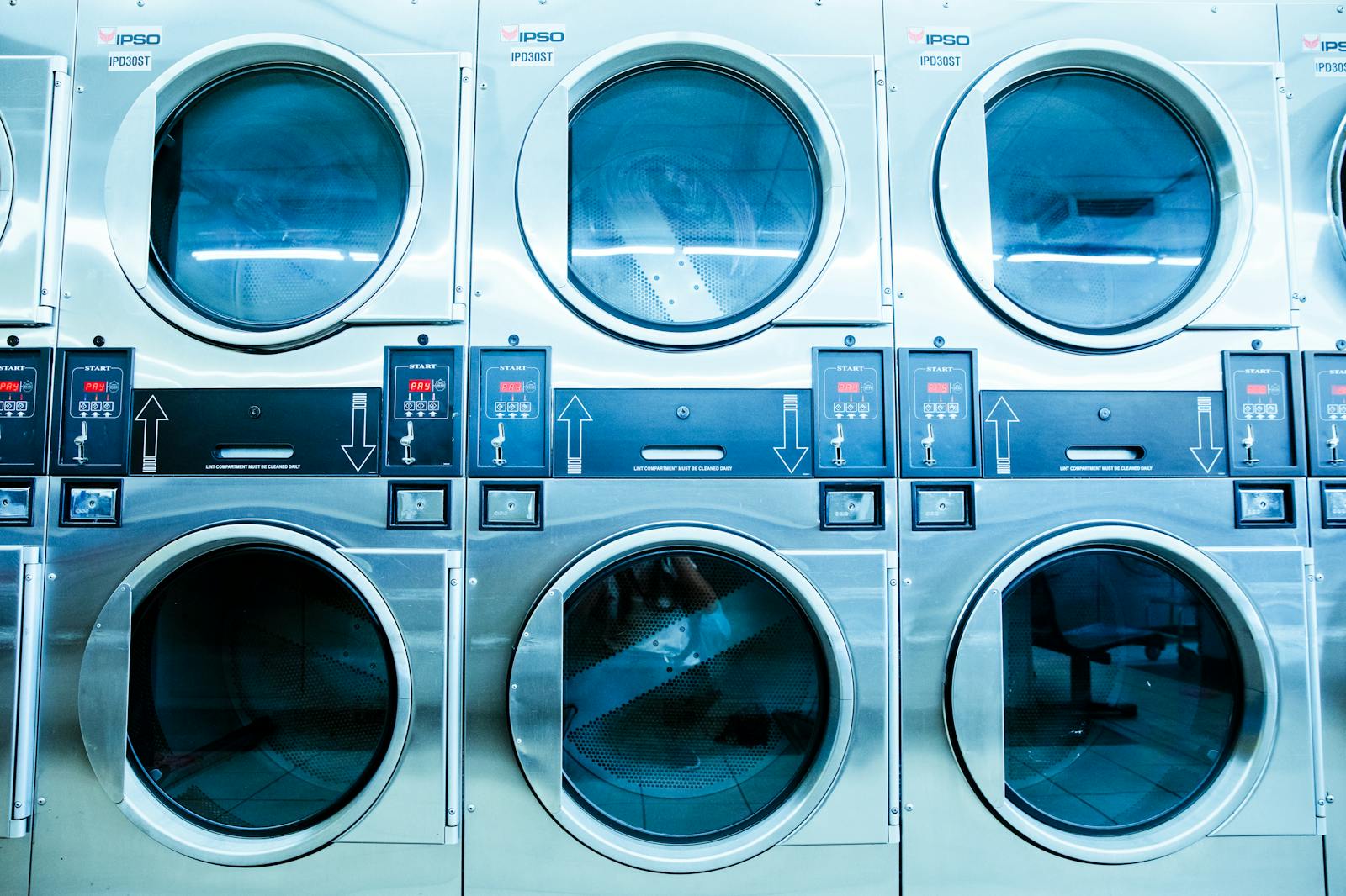 White Front Load Washing Machines- Guide to Laundromat Business